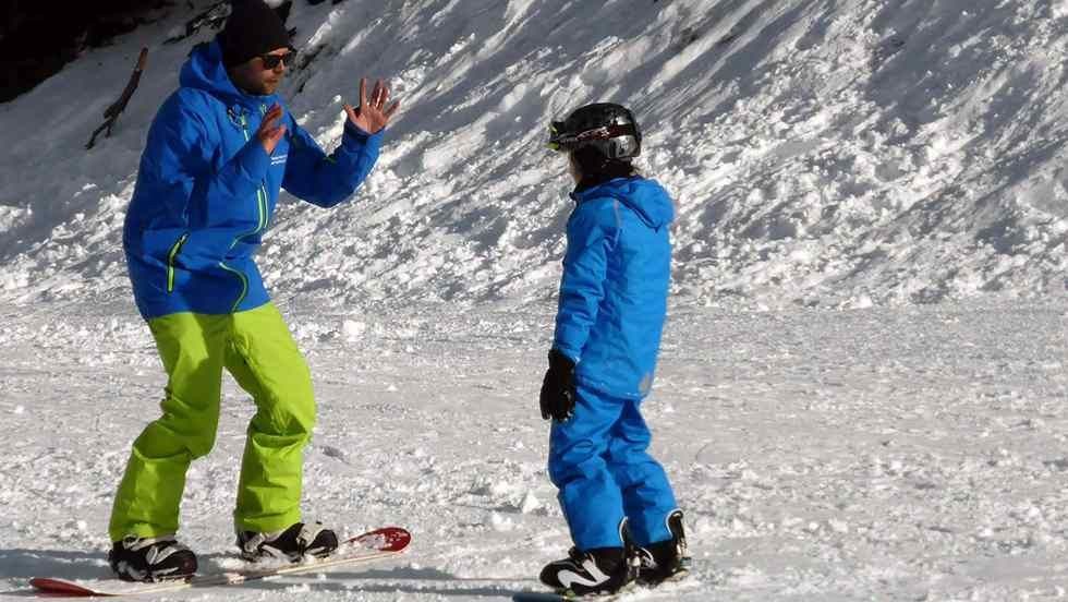 Snowboard lesson